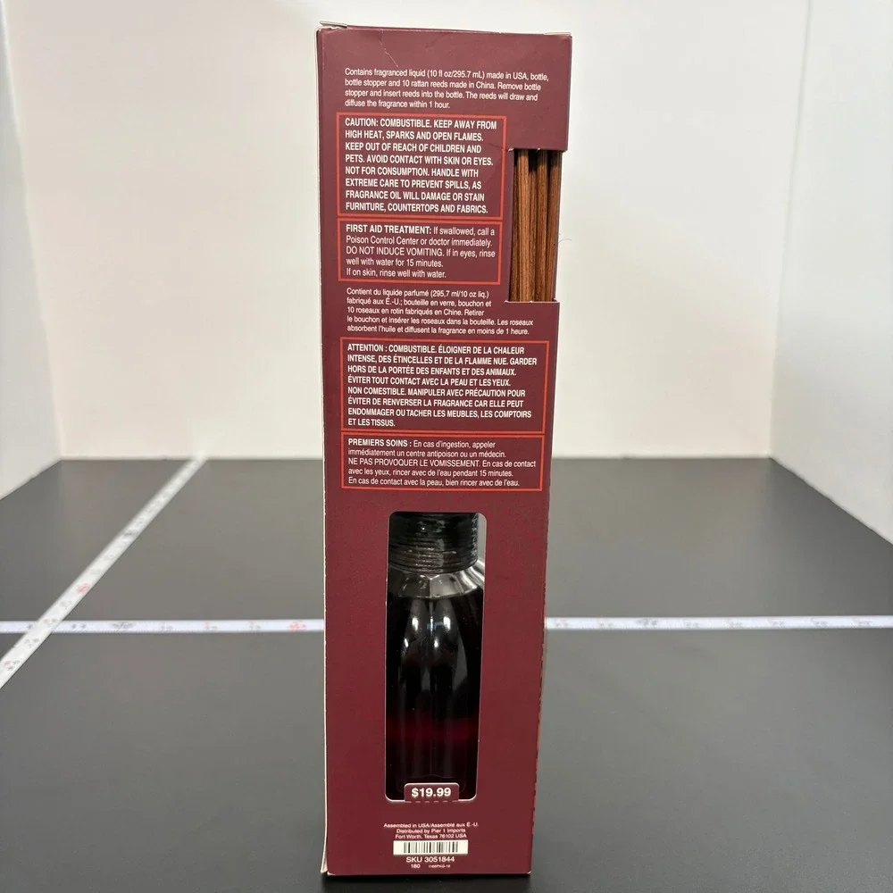 Pier1 Imports Unisex Reed Diffuser 10oz Asian Spice Clove Vetiver Patchouli Musk